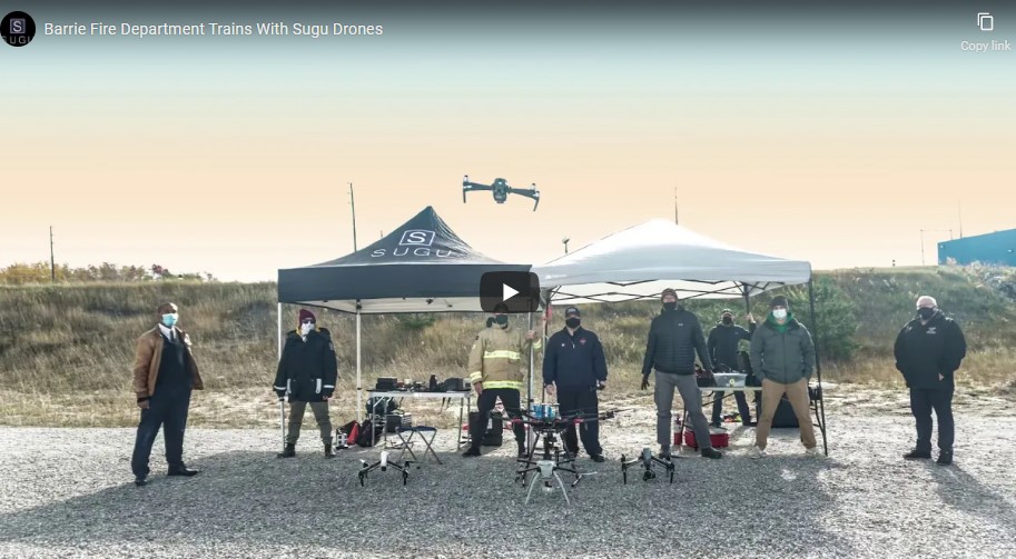 Barrie Fire Sugu Drones